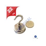 25Mm Kancalı Pot Mıknatıs Neodyum