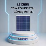 25W Polikristal Güneş Paneli