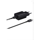 25W Type-C Hızlı Şarj Seti – Kablo + Adaptör – Android & Iphone 15 uyumlu - Siyah