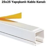 25X25 Yapışkanlı Kablo Kanalı 50 Metre