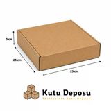 25X25X5 Cm E-Ticaret Ve Kargo Kutusu (100 Adet)