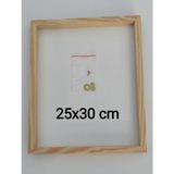 25X30 cm Ahşap Çerçeveli Pano Beyaz (Camsız - Arkalık Sabit)