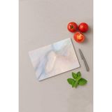 25X35 Cam Kesme Tahtası | Antibakteriyel, Oval Kenar, Pembe – Sunum & Mutfak Kullanımı - 4 ml