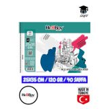 25X35 CM eskiz kara kalem çizim defteri 120 gr TELLİ 40 sayfa HERBOY