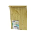 25X35CM AHŞAP BAMBU KESİM PANOSU - KESME TAHTASI TEZGAH ÜSTÜ KANALLI - KENAR DESTEKLİ (5477)