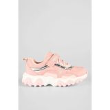 26-35 Numara Kız Çocuk Mevsimlik Ortopedik Kız Çocuk Sneaker - Pudra