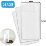 26 Adet Pratik Kullan At Çay,bitki Çayı,filtre Kahve Demleme Poşeti Süzgeci (3791)