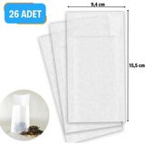 26 Adet Pratik Kullan At Çay,bitki Çayı,filtre Kahve Demleme Poşeti Süzgeci (4887)