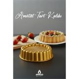 26 cm Ametist Döküm Tart Kalıbı, Gold Renkli, Dayanıklı ve Şık Tasarım - Seçenek 1 - Altın
