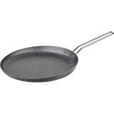 26 cm Bio Granit Krep Tavası, Ergonomik, Yapışmaz, Gri Gövde, Platin Detay - Seçenek 1 - Antrasit