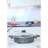 26 cm Ezme Granit Karnıyarık Tenceresi Pilav Tenceresi, 4-6 Kişilik