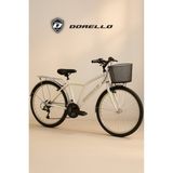 26 Jant Beyaz Bisiklet 2650 Model Sepetli Camurluklu Model