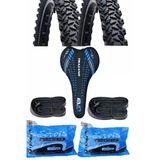 26 Jant Bisiklet Lastik Seti 2 Dış 2 İç Lastik 1 Koltuk 1.95 / 2.125 Mtb Koltuk Lastik Seti