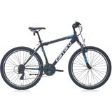 26 Jant Carraro Speed 260 Dağ Bisikleti | 36 cm Kadro | 21 Vites | V Fren | Mat Siyah-Mavi-Koyu Mavi | Blc Bisiklet - Renkli