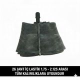 26 Jant İç Lastik - 26x1.75 / 2.125 Uyumlu - Oto Valf Kalın Sibop Bisiklet İç Lastiği
