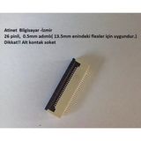 26 Pin 0.5 Adımlı Flex Soketi. Flex Ffc Konnektörü 26-0.5-Alt