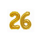 26 Yaş Sayı Folyo Balon Gold 40 İnç 100 cm
