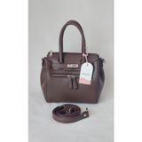 261SV828 Model Sarach Marka Kahve Renk El ve Omuz Çantası - En : 21 cm Boy : 20 cm Derinlik :10cm - 028-Kahverengi