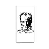 2645 Sanat Atatürk İmzalı Portre Tablo-70 X 70 Cm Kare
