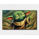 2645 Sanat Baby Yoda İllustrasyon Tablo-50 x 80 Cm