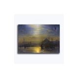 2645 Sanat Ernst Koerner, Altın Boynuz - Bir Nocturne Tablo-40 X 60 Cm Yatay