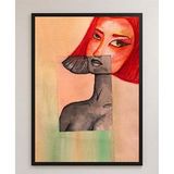 2645 Sanat Gökçe Naz Köse - Portresinde Sıkışıp Kalan Kadın Kanvas Tablo 70x100 cm