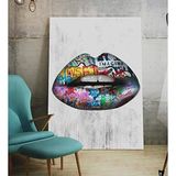 2645 Sanat Kanvas Tablo Motivasyon Lips - Dudak Pop Art - MT0003-60 x 80 Cm