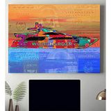 2645 Sanat Kanvas Tablo Motivasyon Work Harder Pop Art - MT0002-40 x 60 Cm