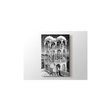 2645 Sanat MC Escher Belvedere Dikey 40x60 cm Kanvas Tablo