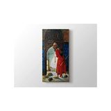 2645 Sanat Osman Hamdi Bey Kaplumbağa Terbiyecisi Dikey 40x30 cm Kanvas Tablo