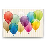 2645 Sanat Renkli Balonlar Tablo-40 X 60 Cm Yatay
