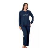 26613-limissi v yaka kadın pijama takımı