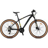 27.5j Kron Xc 100 Hd 21V Dağ Bisikleti - Mat Siyah Sarı Füme - 38 Kadro - Mat Siyah - Sarı