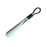 27 cm Askılı Ayakkabı Çekeceği Kısa Sert Dayanıklı Plastik Kerata Renkli Ayakkabı Giyme Aparatı (Beyaz, 27cm)