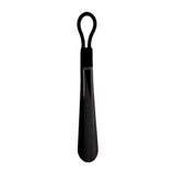 27 cm Askılı Ayakkabı Çekeceği Kısa Sert Dayanıklı Plastik Kerata Renkli Ayakkabı Giyme Aparatı (Siyah, 27cm)
