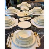 27 Parça 6 Kişilik Modern Pure Milenyum Gold Yemek Takımı