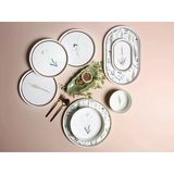 27 Parça 6 Kişilik Porland Botanical Porselen Yemek Takımı