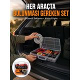 27 Parça Oto Güvenlik Ve Bakım Seti Faf Taşıma Kutulu Araç Ekipman Çantasız