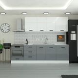 270 cm Mutfak Dolabı Mdf Kapak Tezgah Dahil YRKN270 98