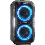 270 W Peak Müzik Kutusu Bluetooth Hoparlör Kutusu Büyük Ses Parti Boom Box Stereo Dış Mekan, Huge 125 Db/12 Özel Bas/2 x 16,5 cm Woofers-Natür Super B - Antrasit