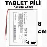 2750 Mah Tablet Bataryası Ölçüler : Kalınlık 3 Mm X 8 Cm X 6 Cm Ceptelb024832