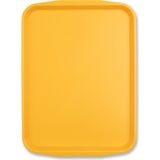 27X36 Plastik Fast Food Servis Tepsisi - Sarı - 10 Adet