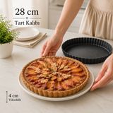 28 cm Alüminyum Granit Kaplama Tart Kalıbı Yapışmaz Kek Turta ve Kiş Kalıbı Sariva Home