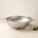 28 Cm İnce Tel Ayaklı Çelik Süzgeç (Metal Kulplu)