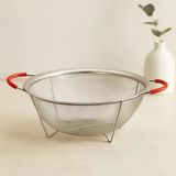 28 Cm Metal Tel Süzgeç Silikon Kulplu