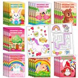 28 Pack Valentines Coloring Books for Kids, Valentines Day Party Favors Goodie Bags Stuffer Filler Bulk Gifts Mini Coloring Books for Boys Girls Holiday Party School Classroom Activity Supplies