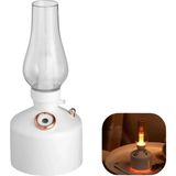 280 ml Retro Tasarım LED Işıklı USB Nemlendirici Aroma Difüzör - Beyaz - Belirtilmemiş