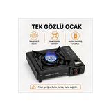 2800W Portatif Gaz Ocağı Butan Gazlı Elektronik Ateşlemeli Taşınabilir Piknik Kamp | Bdz-155-A