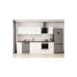 280X210 Cm Klasik Mebran Mutfak Dolabı Beyaz Beyaz M-E80S40S40-2 Mebran | Beyaz - Mdf