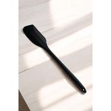 28,5 cm Silikon Spatula, Büyük Boy, Siyah, Dayanıklı ve Esnek Kullanım - Seçenek 1 - Ahşap